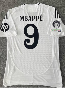 2425皇马球衣9号姆巴佩主客场5号贝林厄姆C罗莫德里奇足球服