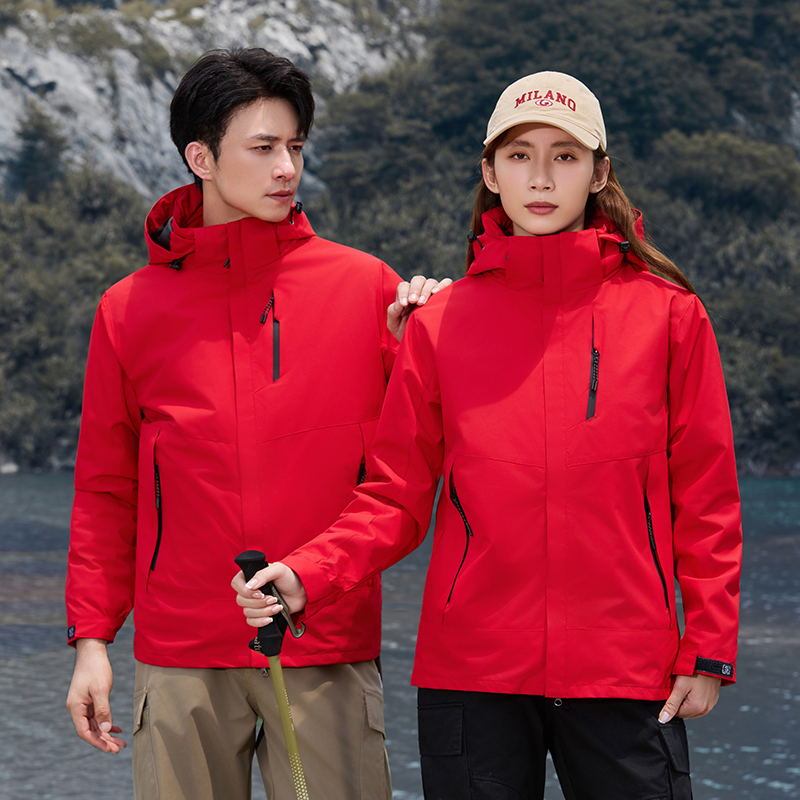 冲锋衣定制印字logo工作服