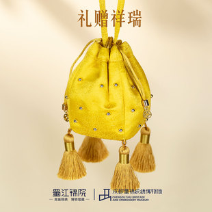 蜀江锦院流苏钱袋女包国风汉服钱袋非遗小包情人节送女友