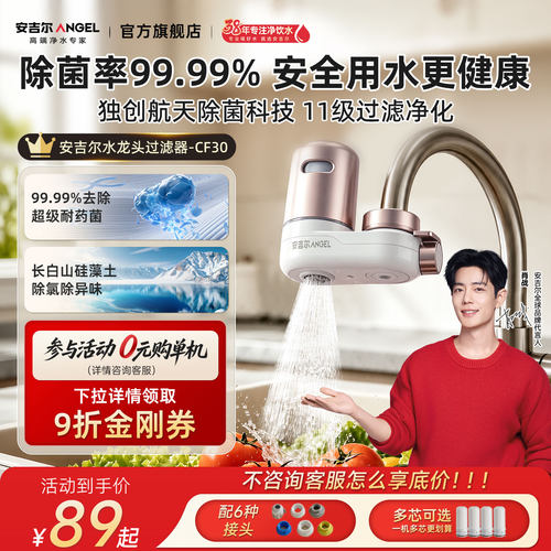 安吉尔厨房通用前置水龙头过滤器