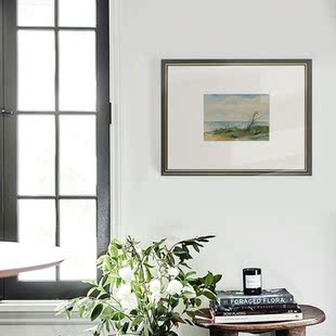 Brusheep涂咩 欧式复古风景装饰画客厅艺术挂画桌面小众创意摆画