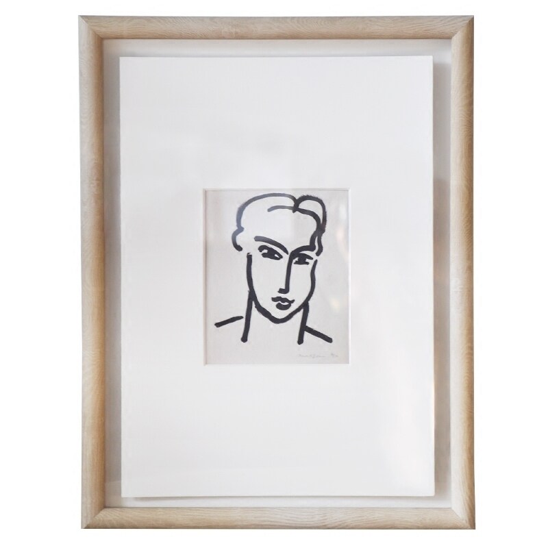 亨利 马蒂斯henri matisse 人像艺术家装饰画大师名画黑白线条画