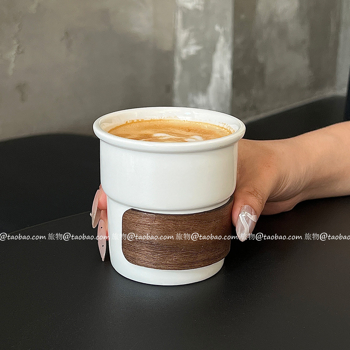 美式杯简约陶瓷手握杯咖啡杯