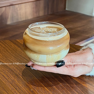 小众设计耐热玻璃咖啡杯Dirty专用杯家用手冲意式闻香杯comobo杯