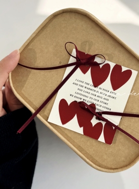 ins风简约风吊牌服装吊牌复古设计卡片烘焙包装装饰吊牌卡片印刷