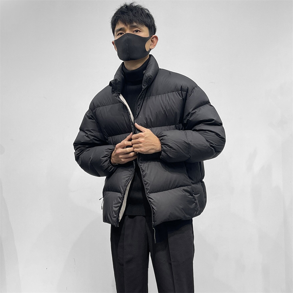 90白鸭绒短款羽绒面包服厚实立领