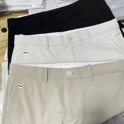 高端卡家夏季男士薄款修身小脚裤