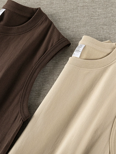 Японская хлопковая цветная базовая майка для отдыха подходит для мужчин и женщин