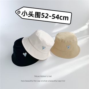 小码 百搭盆帽 薄款 渔夫帽小头围女2025新夏天小号52xs防晒遮阳夏季