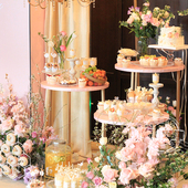 室内婚礼甜品台布置商务茶歇下午茶北京同城送