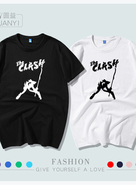 The Clash 英伦摇滚乐队 冲撞乐队London Calling 短袖t恤衫 男女