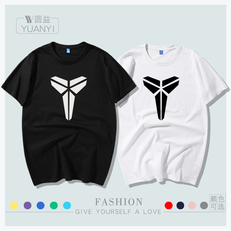 飞人科比布莱恩特kb退役标志纪念衫短袖t恤男女情侣装纯棉体恤夏