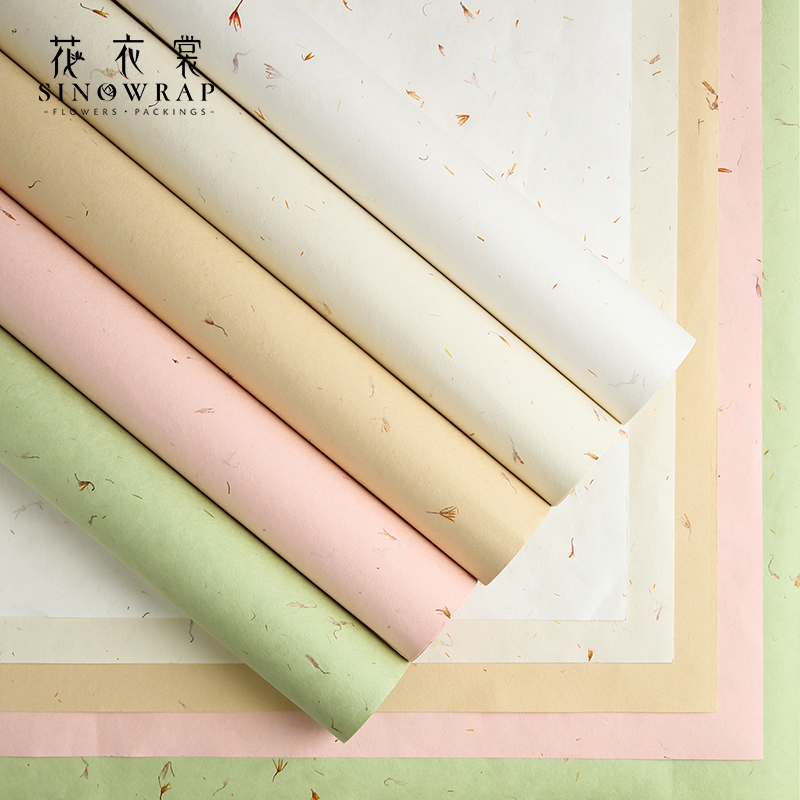 花衣裳手撕花瓣纸鲜花包装花束纸