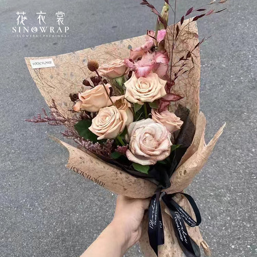 花衣裳进口镂空麻丝落水纸防水