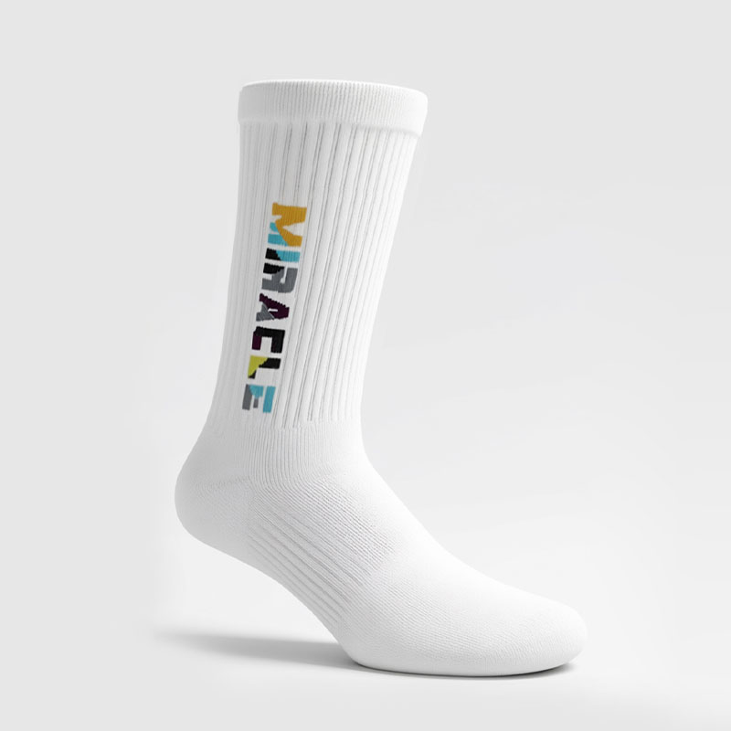 MIRACLE KITS专业足球中筒训练加厚毛巾底非硅胶防滑篮球运动袜男