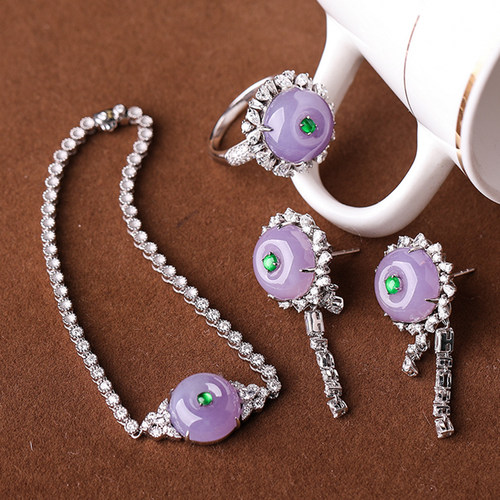 68羊子珠宝紫罗兰永恒老坑翡翠