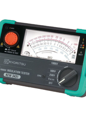 日本共立 KEW 3441 指针式兆欧表 绝缘电阻测试仪
