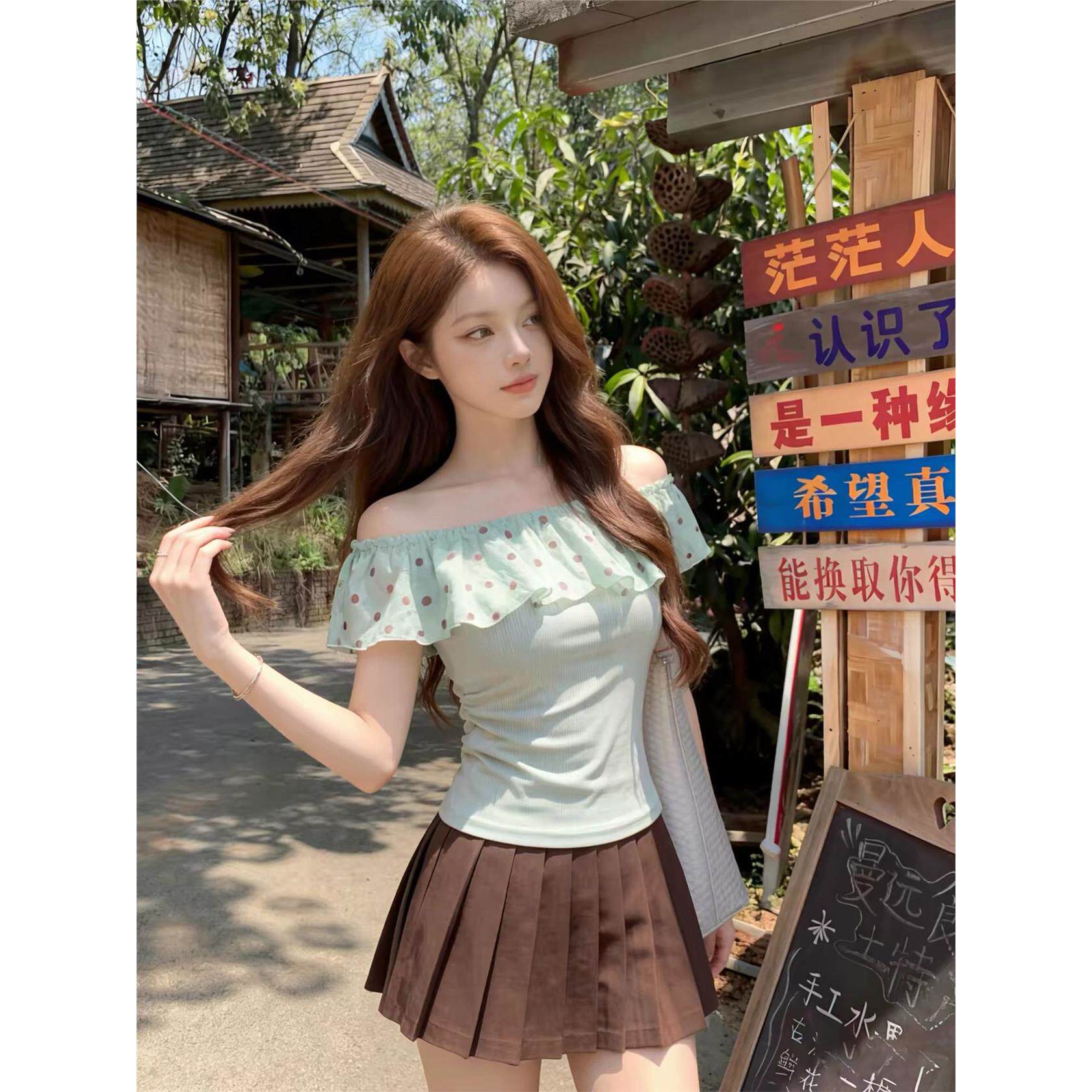 2026夏季新款韩系波点荷