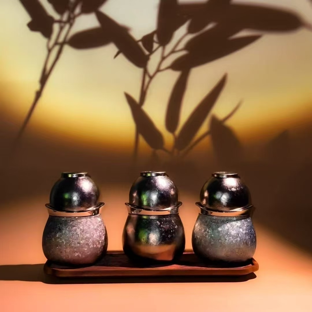 【国补】MULLY摩利纯钛葫芦杯办公泡茶水壶健康养生茶具套
