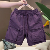 潮流百搭速干拉链工装 男士 子五分短裤 薄款 2026年夏季 休闲韩版 新款