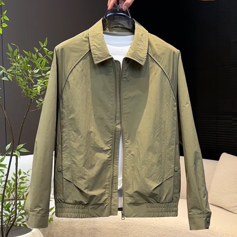 男士外套韩版设计感工装夹克短款翻领时尚百搭潮流春秋上衣宽松潮