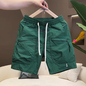 短裤 子宽松帅气大口袋2025新款 男夏季 工装 时尚 潮流网红沙滩裤 中裤