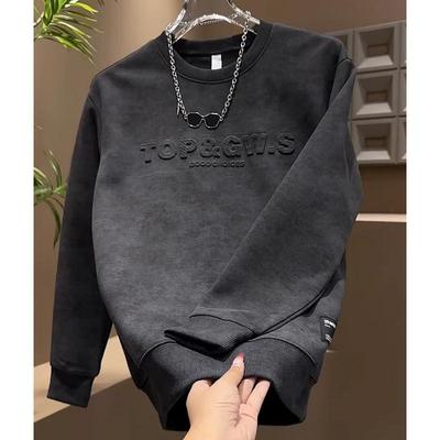 扎染钢印韩版宽松套头卫衣