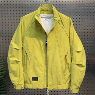 外套男休闲宽松潮牌时尚 春季 帅气工装 立领夹克男痞帅减龄韩版 新款