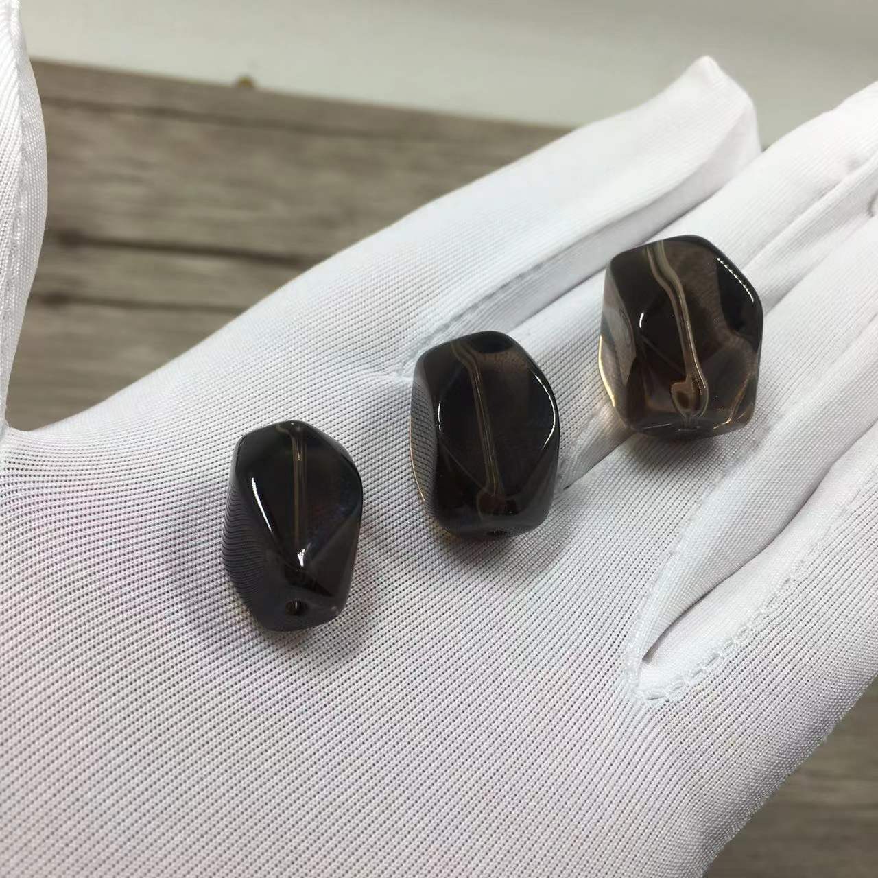 纯天然茶水晶烟晶DIY散珠