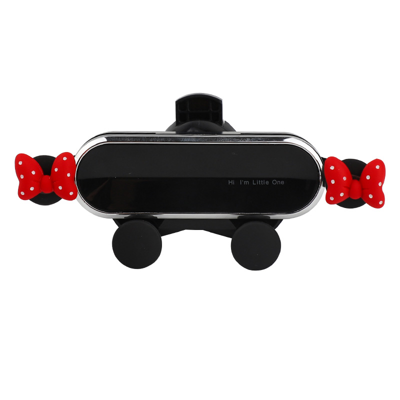 手机车载支架2021新款创意可爱卡扣式车内饰汽车出风X口导航支撑