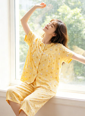 梦贝诗夏季短袖薄款睡衣
