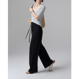 女弹力腰时髦显瘦裤 舒适不想脱 lulu面料Q弹垂坠不走形深灰直筒裤