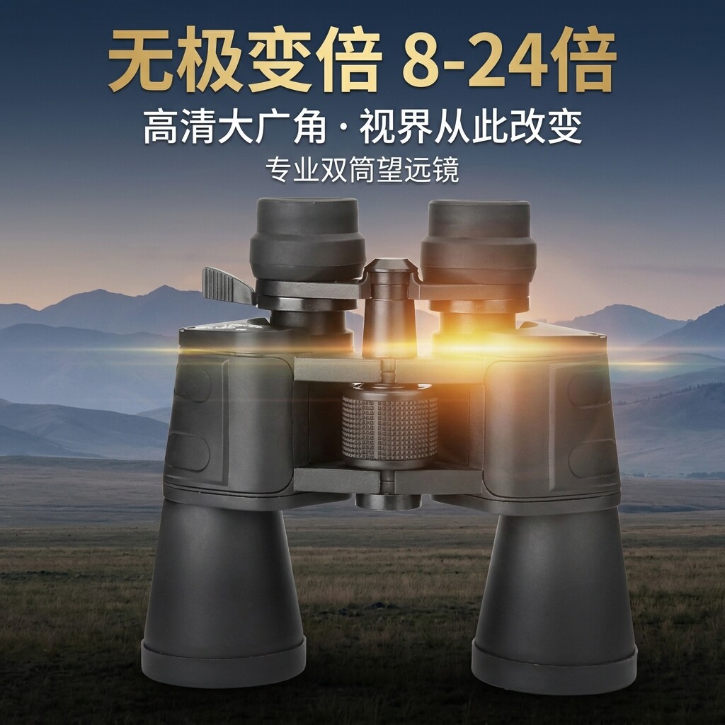 8-24变倍高清微光夜视演唱会户外手持无极变倍专业级双筒望远镜