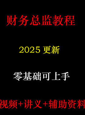 2025年财务总监实操实务 真账管理CFO财务分析管理视频教程D12