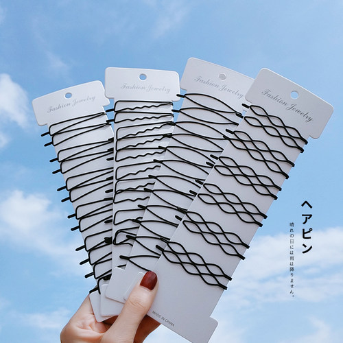 韩国简约少女边夹刘海夹子头顶夹
