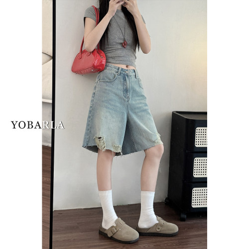 谁穿谁好看，闭眼入的破洞牛仔裤