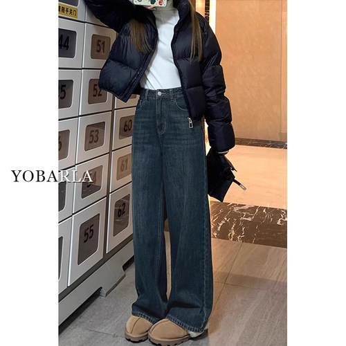 巨显瘦的阔腿牛仔裤，腿粗闭眼入