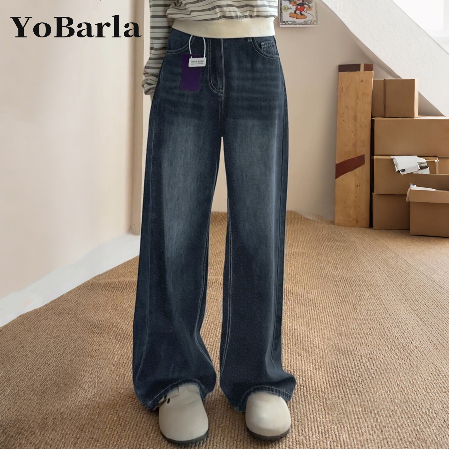 巨显瘦的阔腿牛仔裤！版型不挑人