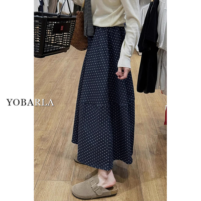 专治腿粗，修容腿型的波点半身裙