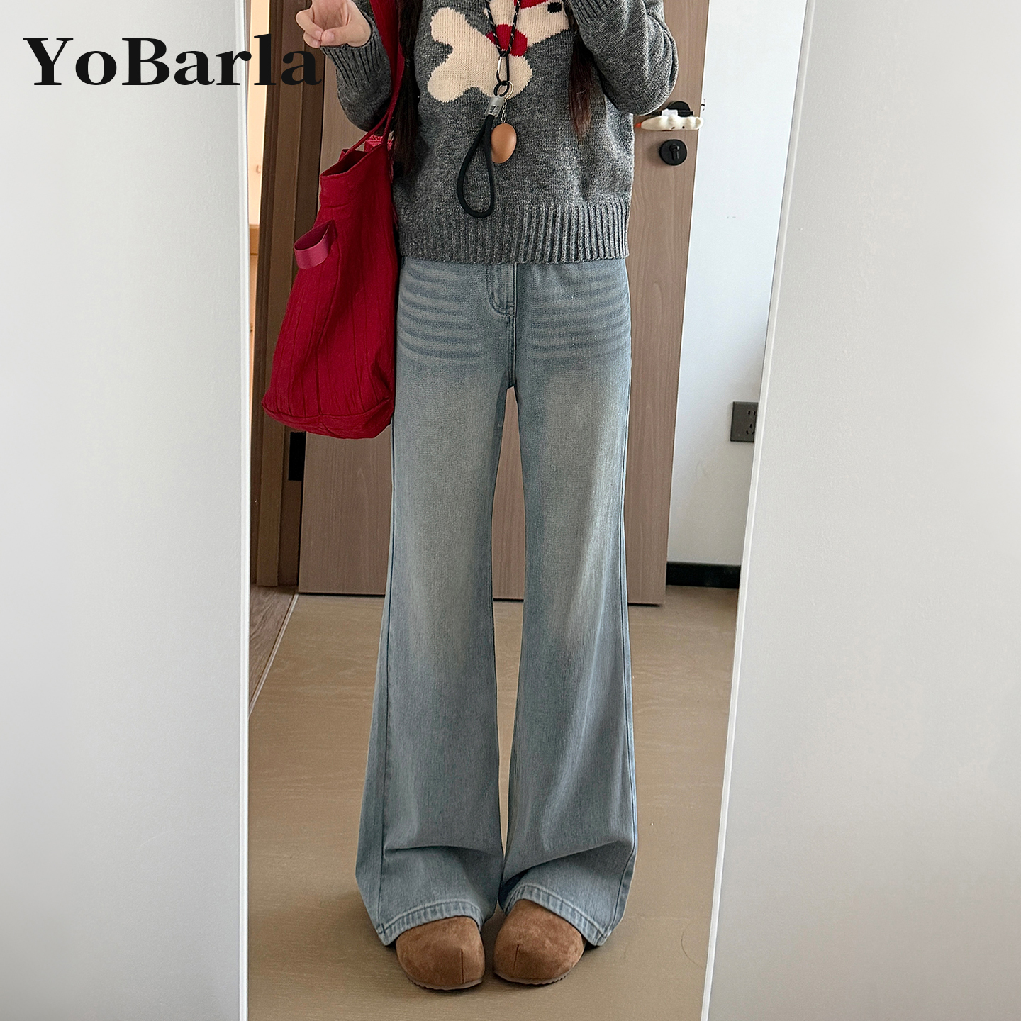 谁穿谁好看，闭眼入的微喇牛仔裤