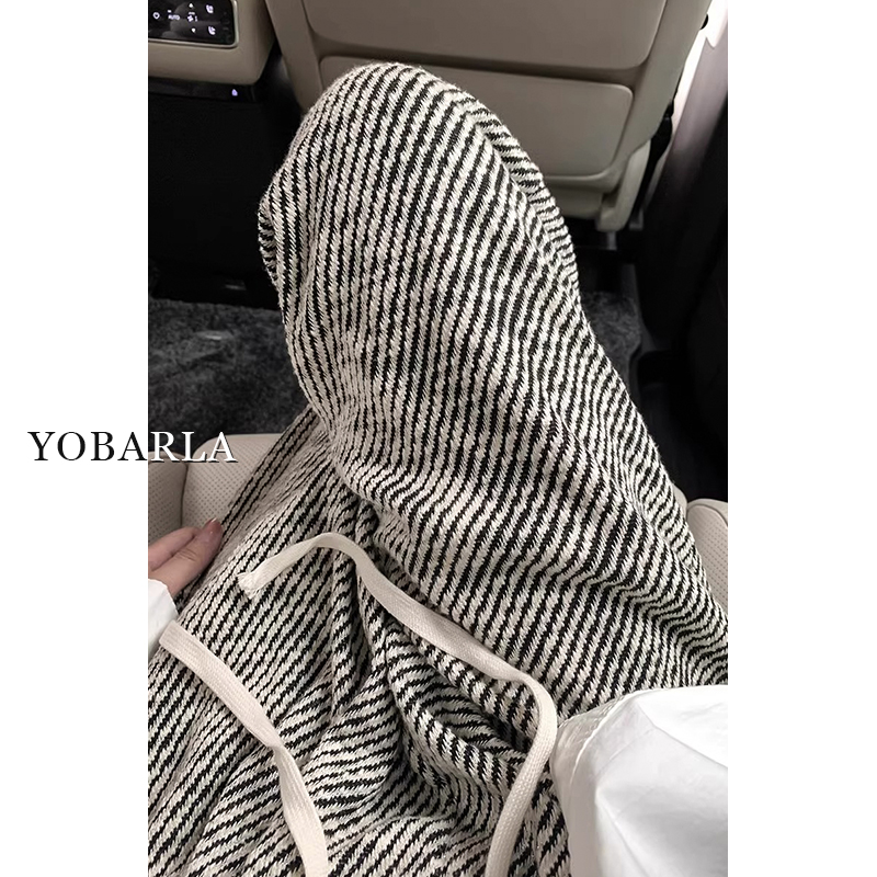 巨显瘦的条纹休闲裤，腿粗终结者