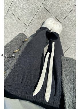 深灰色糯米休闲裤女直筒冬季加绒大码胖mm宽松显瘦梨形身材阔腿裤