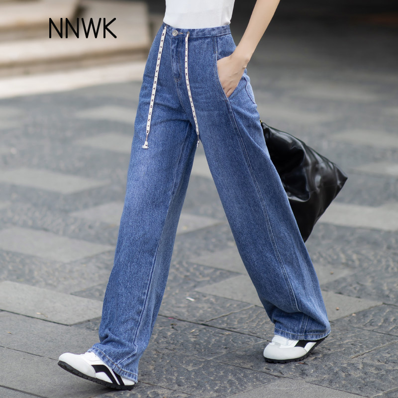 莱赛尔牛仔裤女2026新款春秋高腰垂感直筒香蕉裤宽松显瘦弯刀裤子,女装/女士精品,牛仔裤,淘宝优惠券,粉丝福利购,淘宝优惠卷