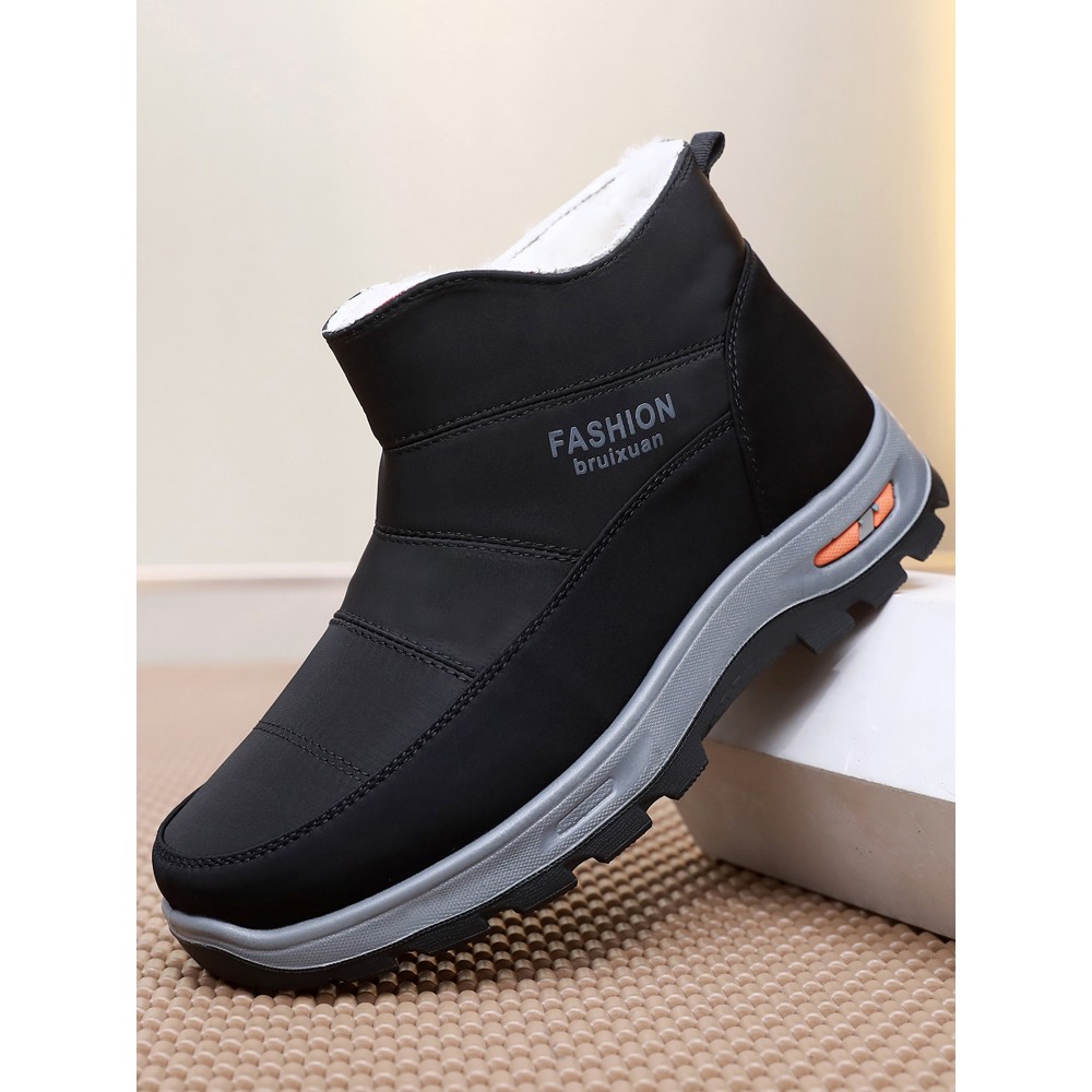 老北京布鞋男棉鞋冬季加绒加厚防滑保暖羊毛雪地靴中老年人爸爸鞋