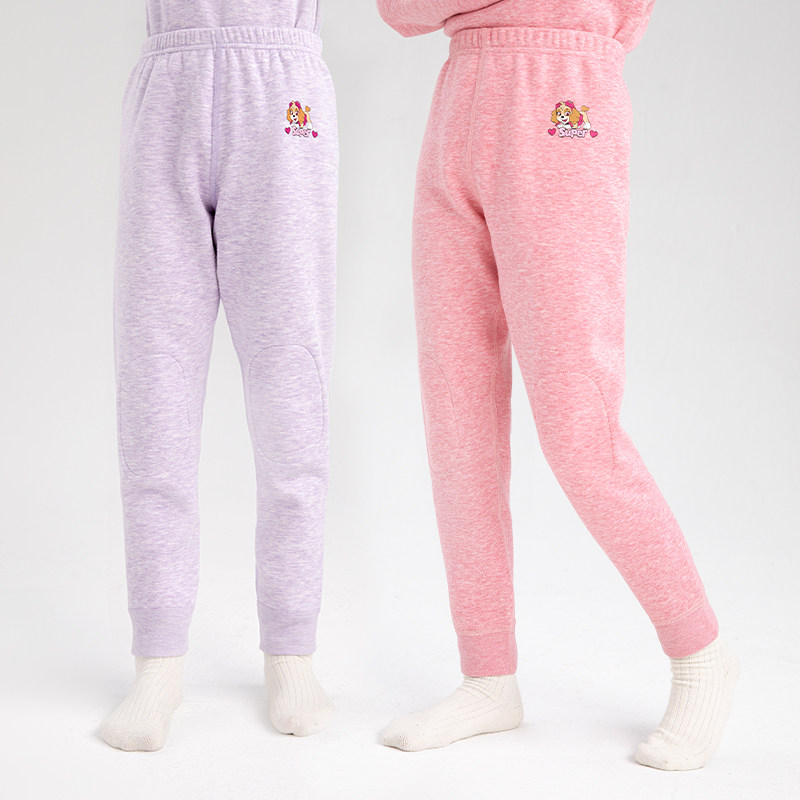 汪汪队女童保暖裤冬季儿童加绒裤女宝宝加厚不倒绒家居睡裤打底裤