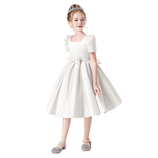 迪迪淘儿童礼服公主裙钢琴演奏礼服女童团体演出服花童婚礼蓬蓬裙