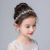 儿童发饰公主水钻配饰花童发带韩式 女童生日可爱百搭演出发箍头饰
