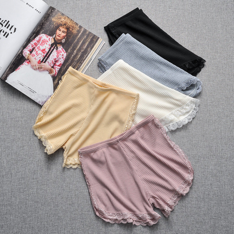 夏季蕾丝花边薄款居家睡裤保险裤安全裤打底短裤防走光内裤学生女|ruв категории Женская одежда, брюки, рейтузы - от Buy2taobao.com для оказания профессиональной услуги покупки агента Taobao