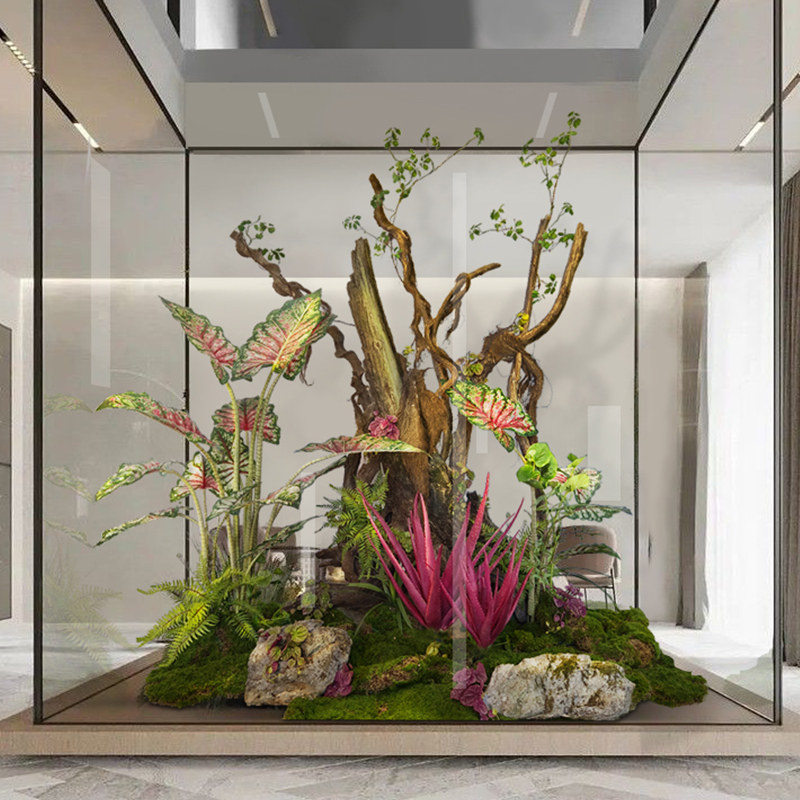 仿真假绿植造景室内景观植物仿真树假树奇花异草橱窗乐园墙角装饰