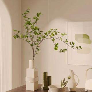仿真绿植室内客厅日本吊钟树枝马醉木假植物侘寂装饰落地盆栽摆件